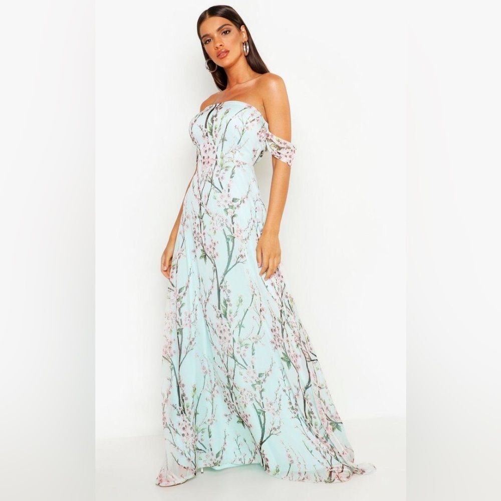 Jessica off shoulder floral maxi